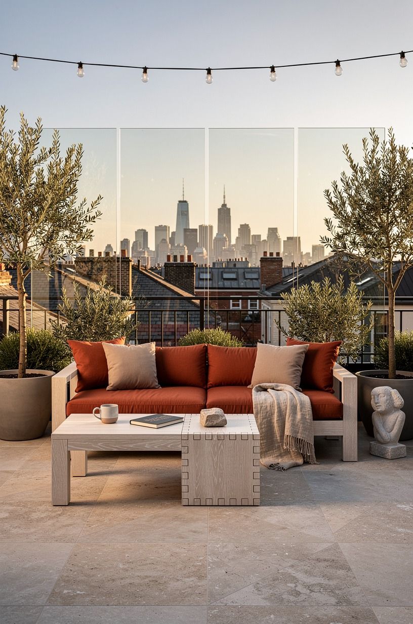 Frame the skyline with glass wind panels