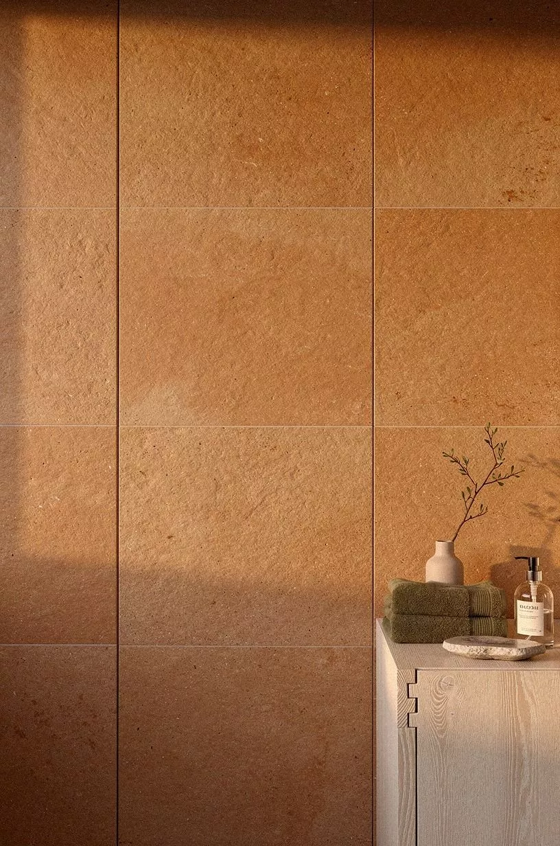 Choose a flush panel that matches the tile