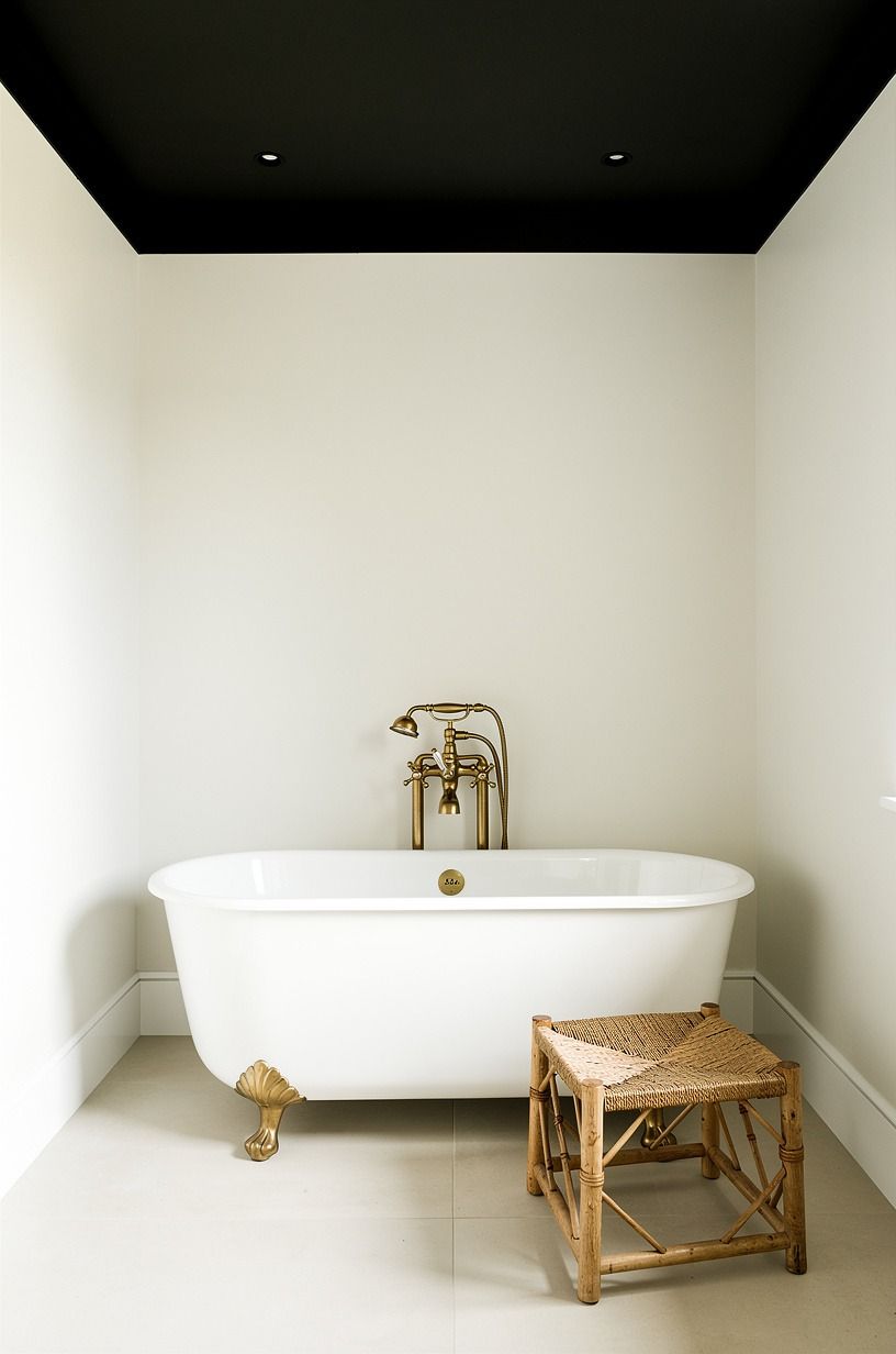 Paint the ceiling black for quiet drama