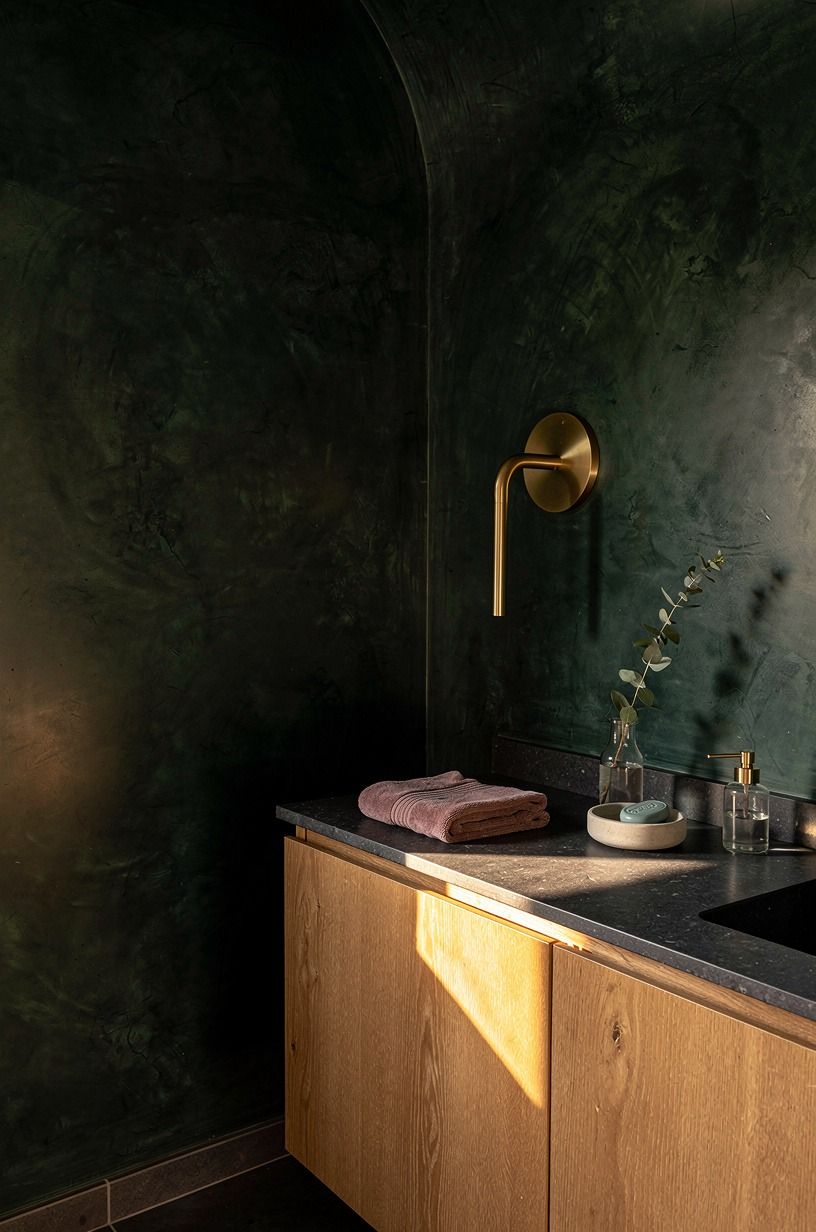 Carry green paint onto the ceiling