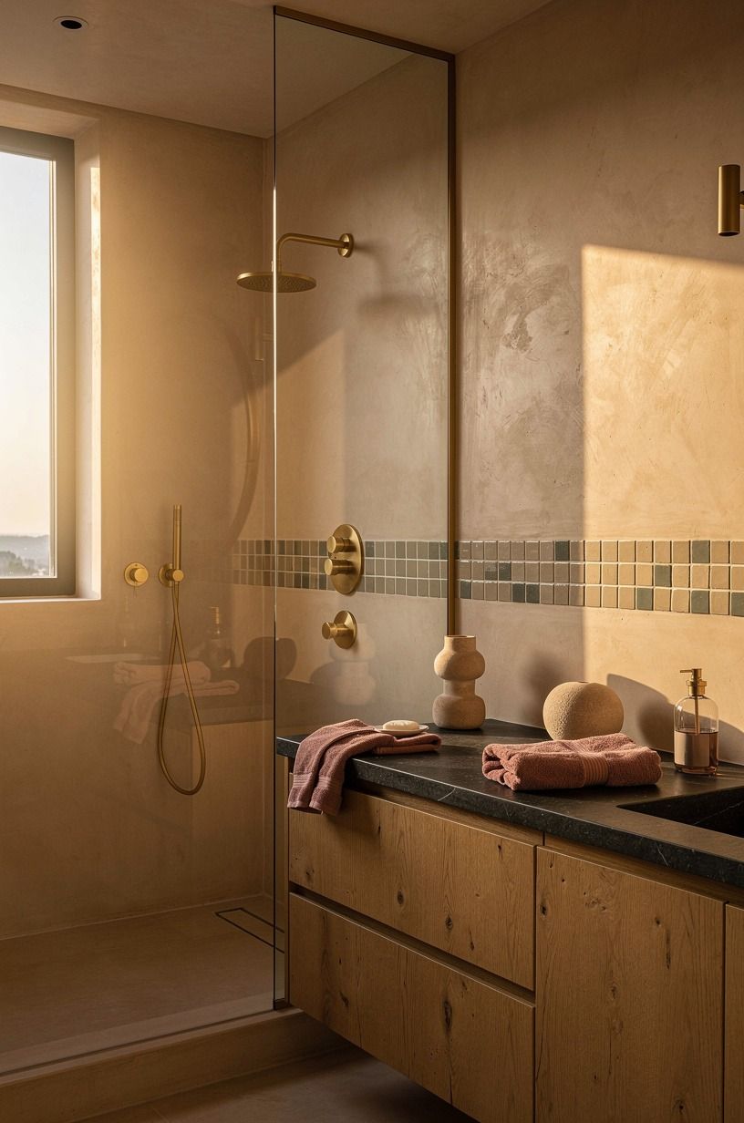 Lay zellige tile in one restrained stripe (The One-Stripe Rule)