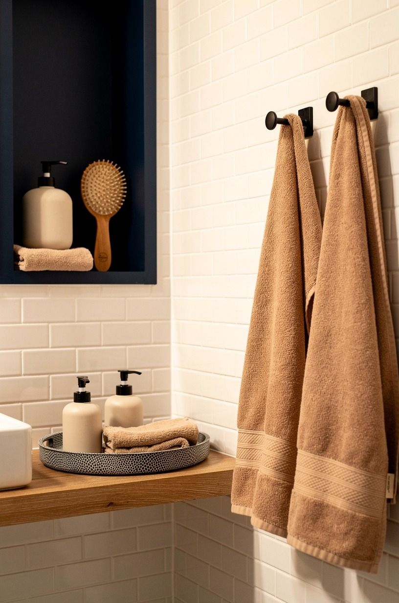 Build a navy niche into the shower wall