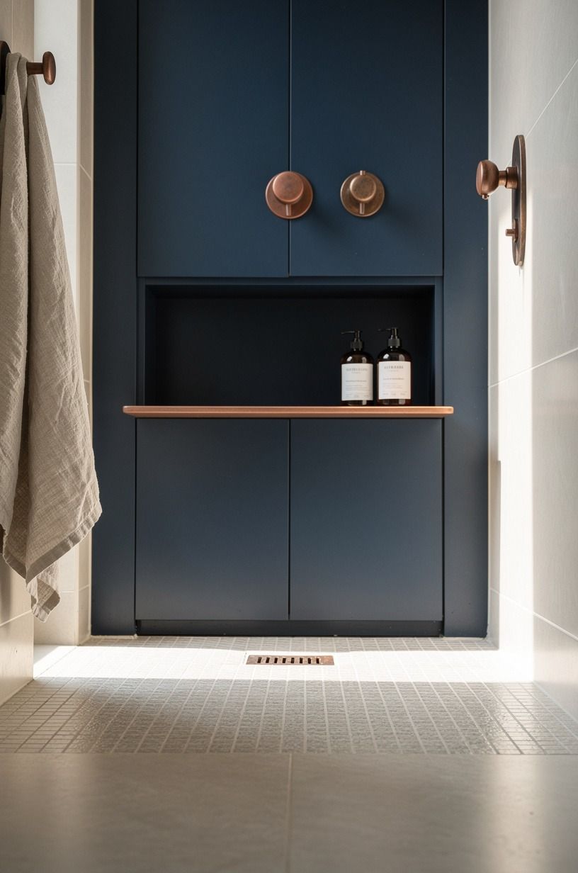 Add a slim lower shaving shelf