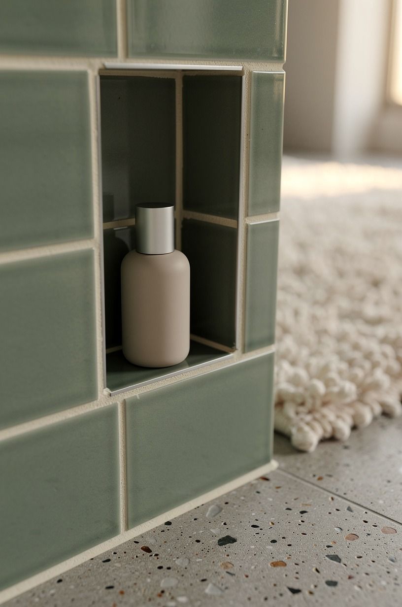 Set the niche into accent tile