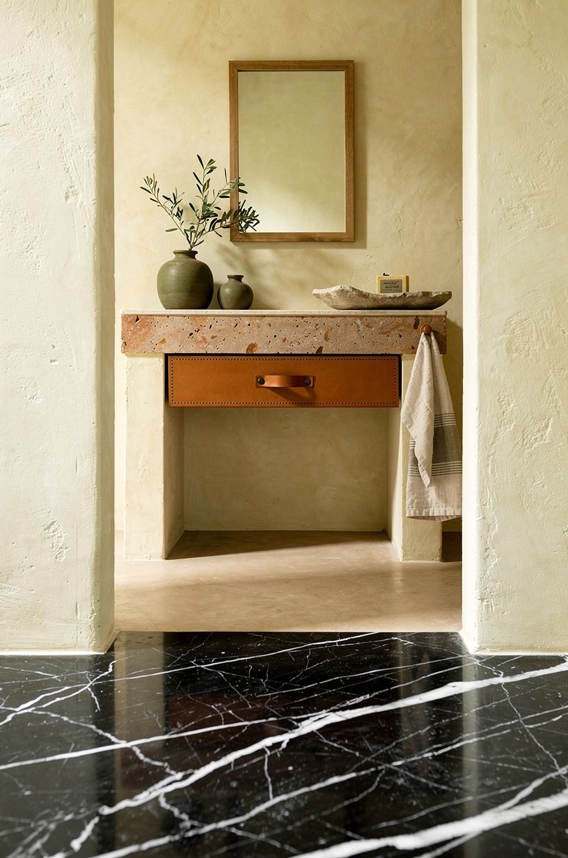 Paint the walls warm limewash ivory