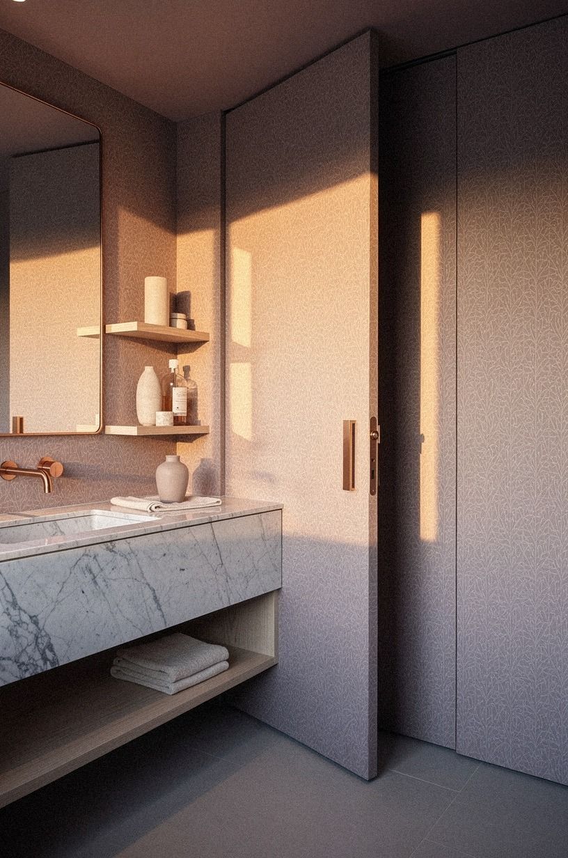 Carry wallpaper straight over the panels