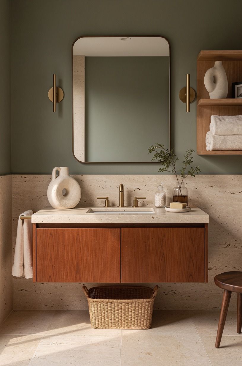 Build the Two-Wood Rule around your travertine