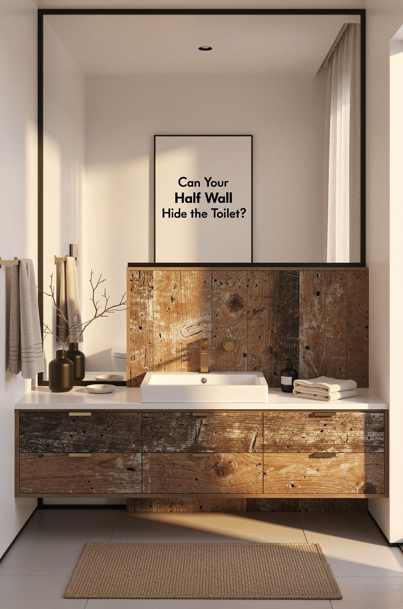 Can Your Half Wall Hide the Toilet?