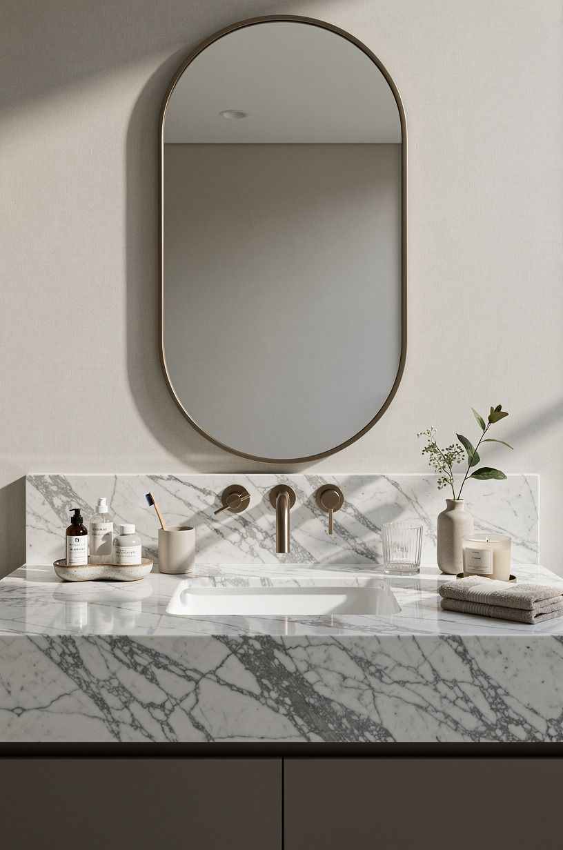 Choose a counter that forgives water rings