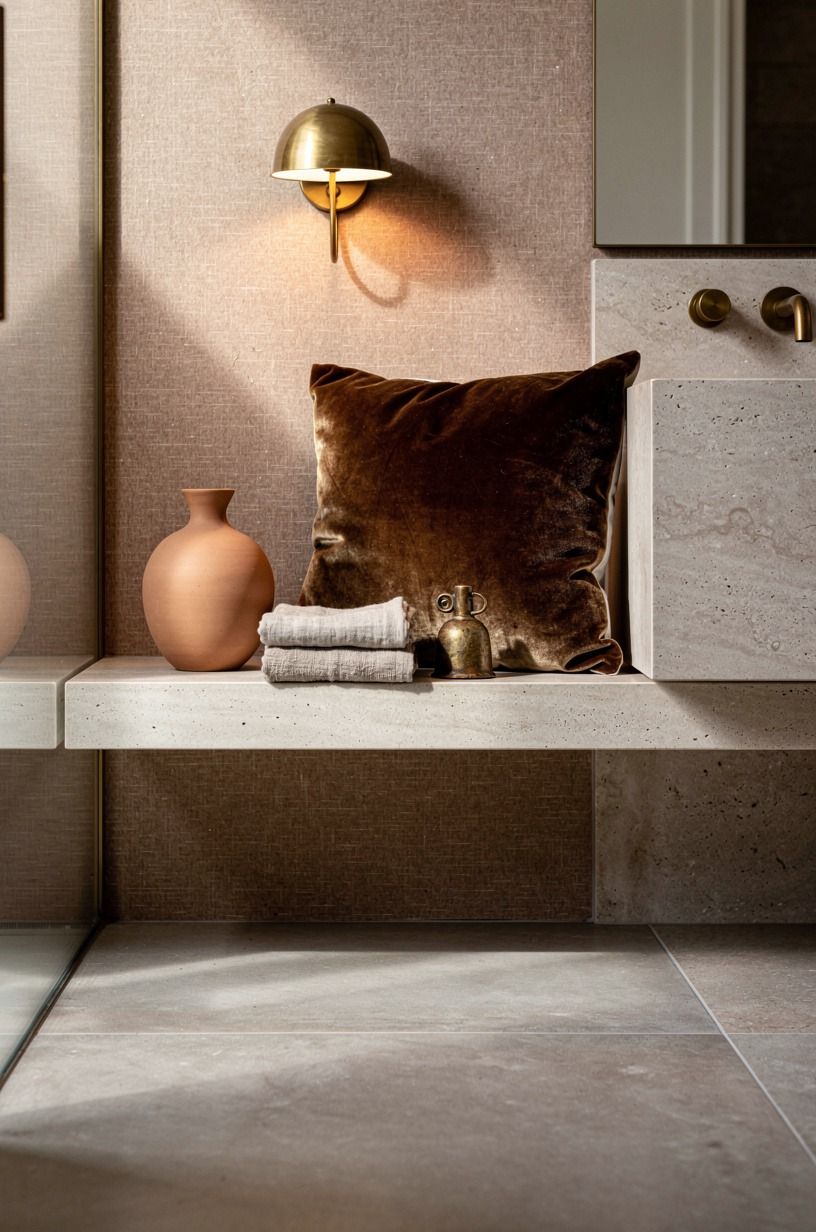 Choose a quiet ledge over a feature wall