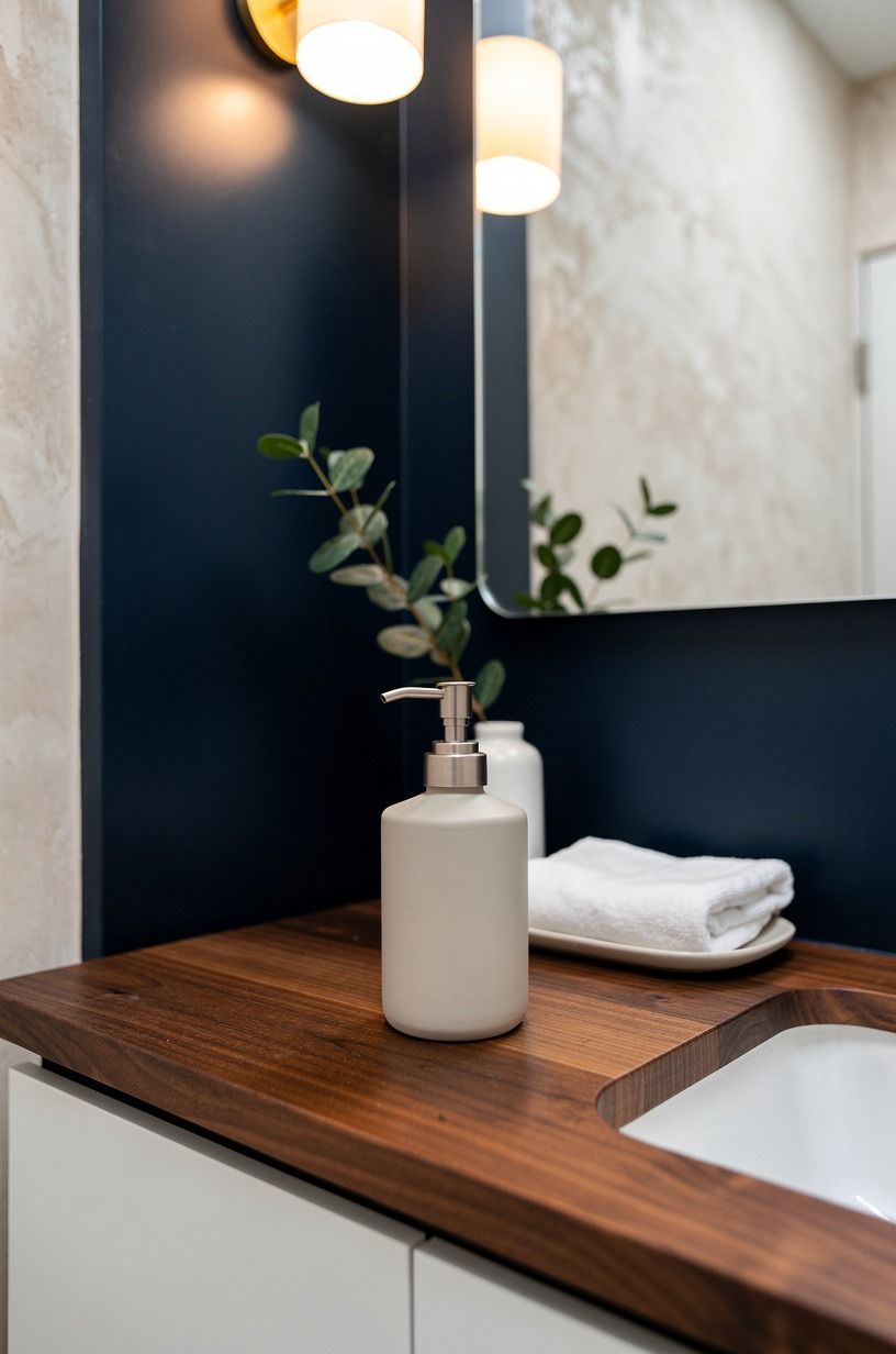 Choose a soap bottle that doesn’t look temporary