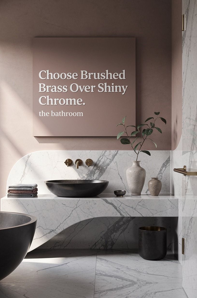 Choose Brushed Brass Over Shiny Chrome