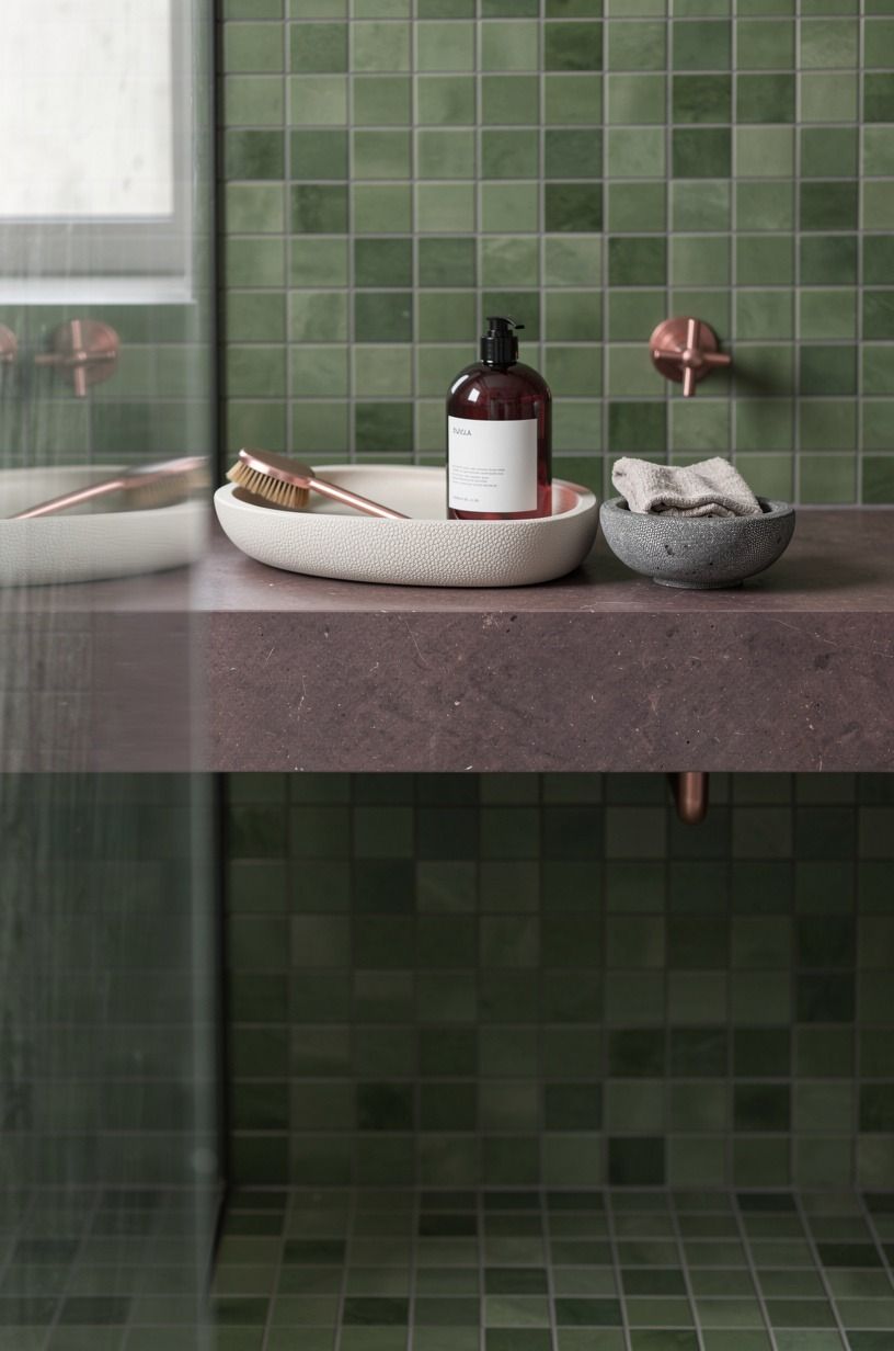 Choose Green Tile Over Green Paint If You're Tiling Anyway