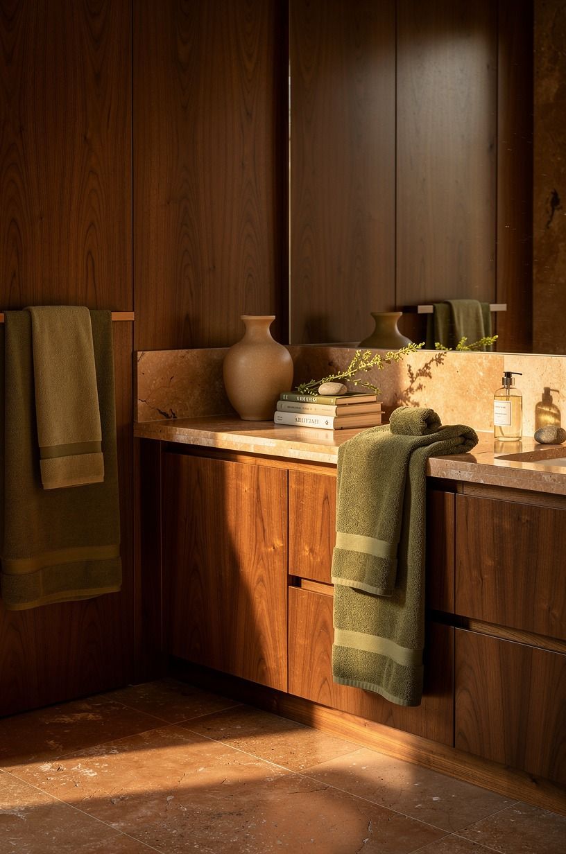 Choose linen over a matching bath set