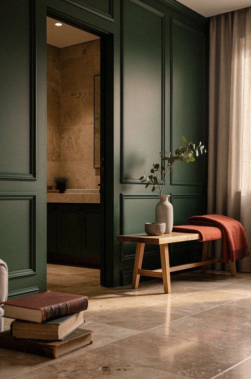 Disguise the ensuite side with paneling