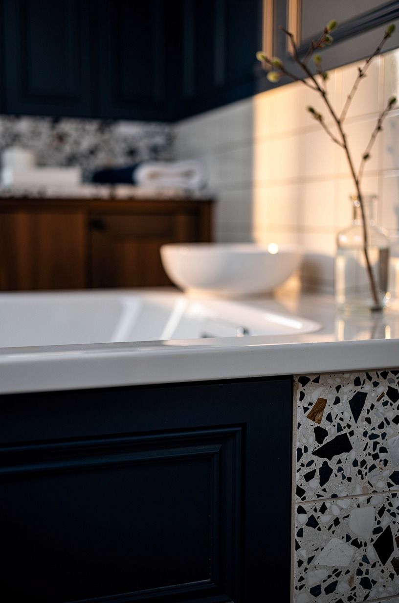 Keep a 60x30-inch tub visually light