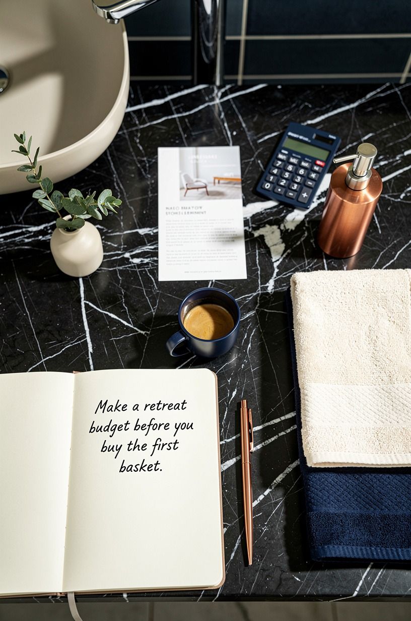 Make a retreat budget before you buy the first basket