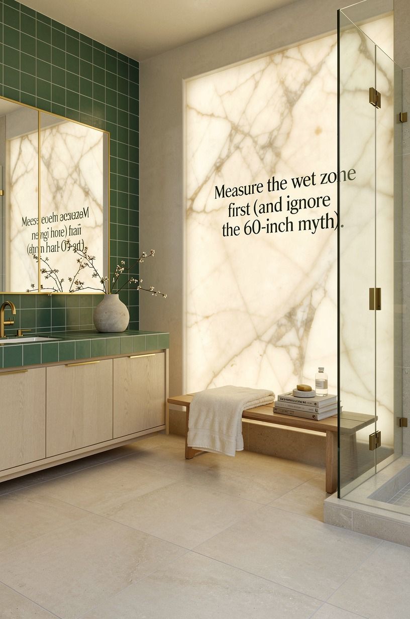 Measure the wet zone first (and ignore the 60-inch myth)