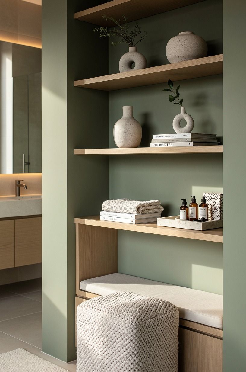 Mix two shelf depths with intention