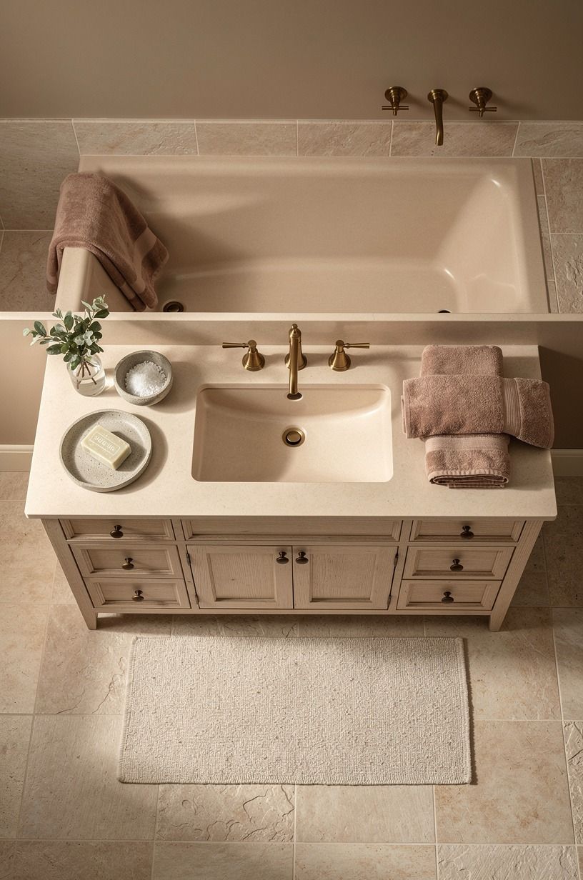 Skip the all-white and paint the ceiling a soft putty