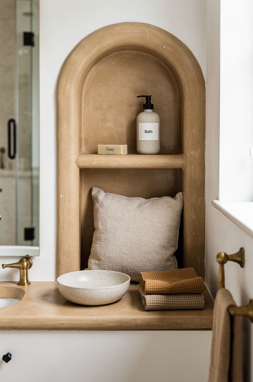 Steal back the alcove your builder tub is sitting in