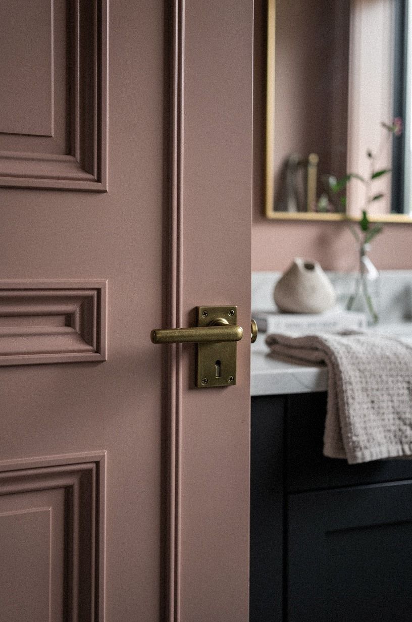 Treat the closet side like a real door