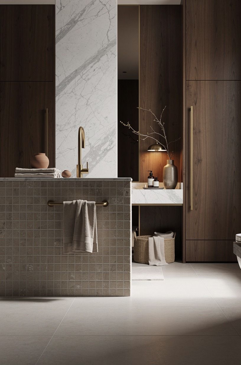 Try Pony Wall Tile Over Full Marble