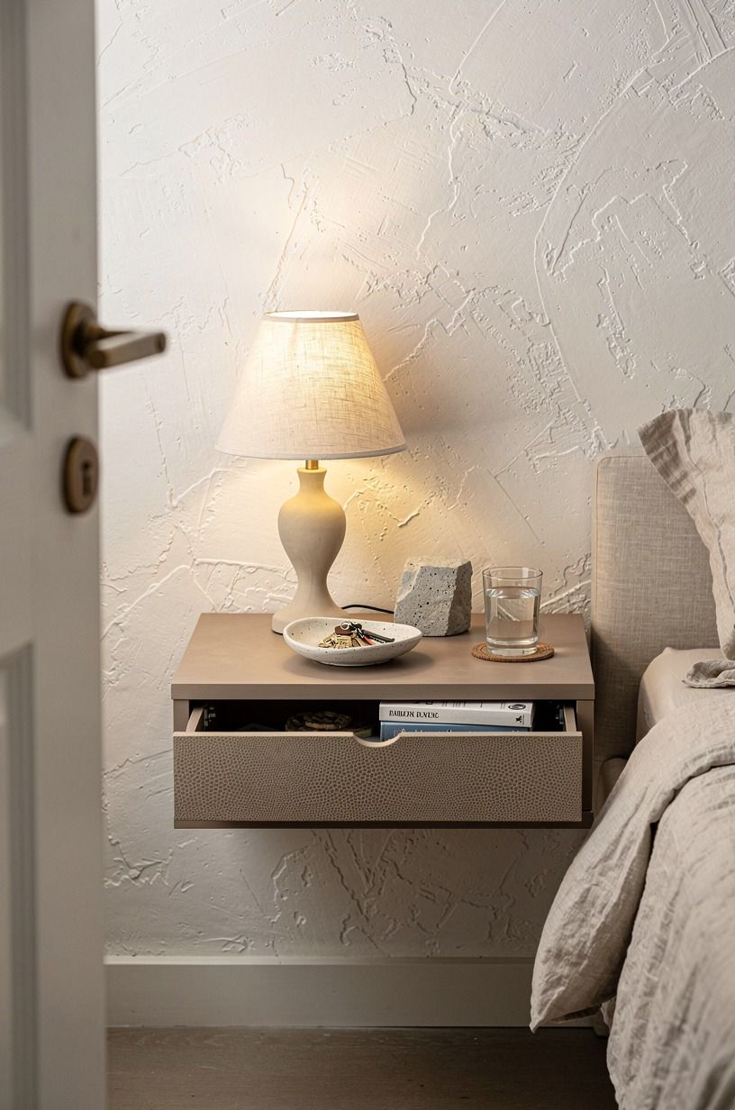 Mount nightstands with hidden compartments