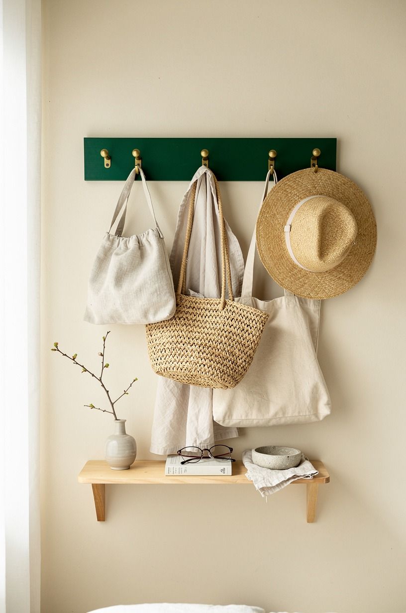 Use peg rails for bedside essentials