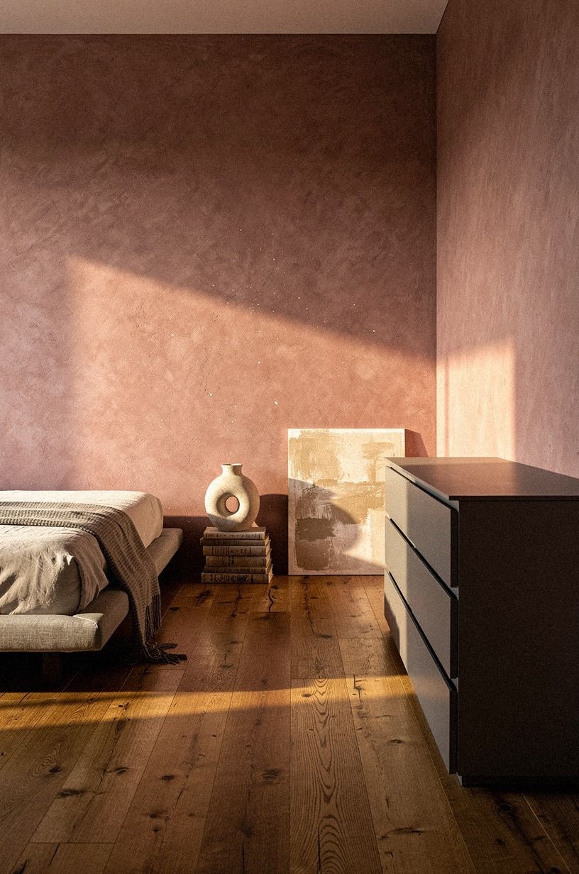 Slide a low dresser perpendicular across the room
