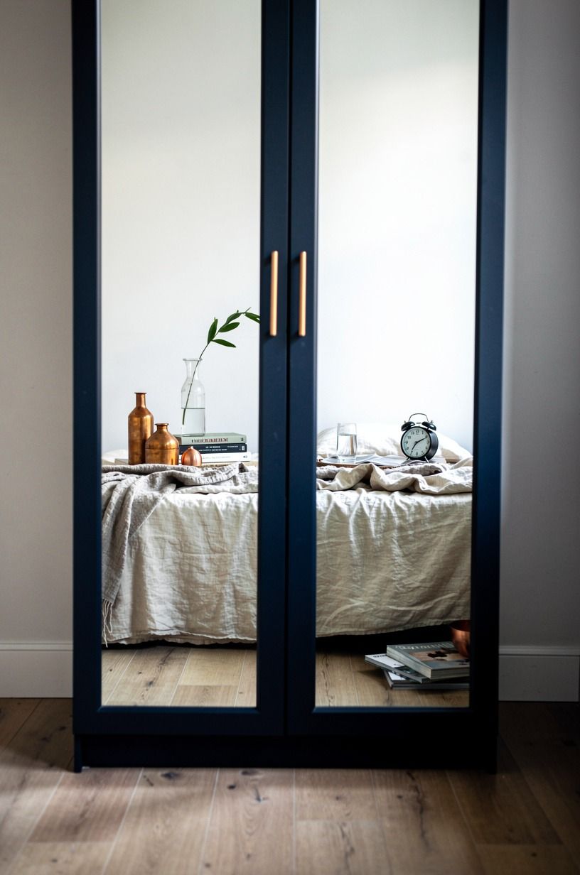 Choose a wardrobe with mirrored doors