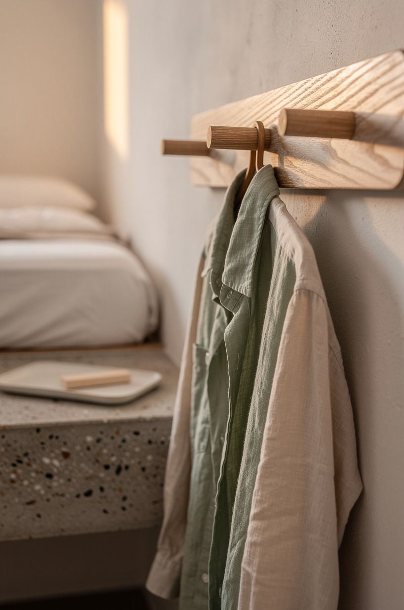 Add a corner peg rail for outfits