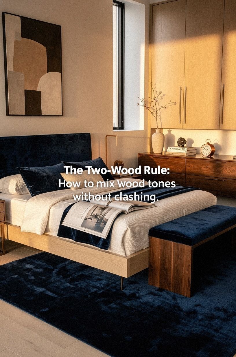 The Two-Wood Rule: how to mix wood tones without clashing