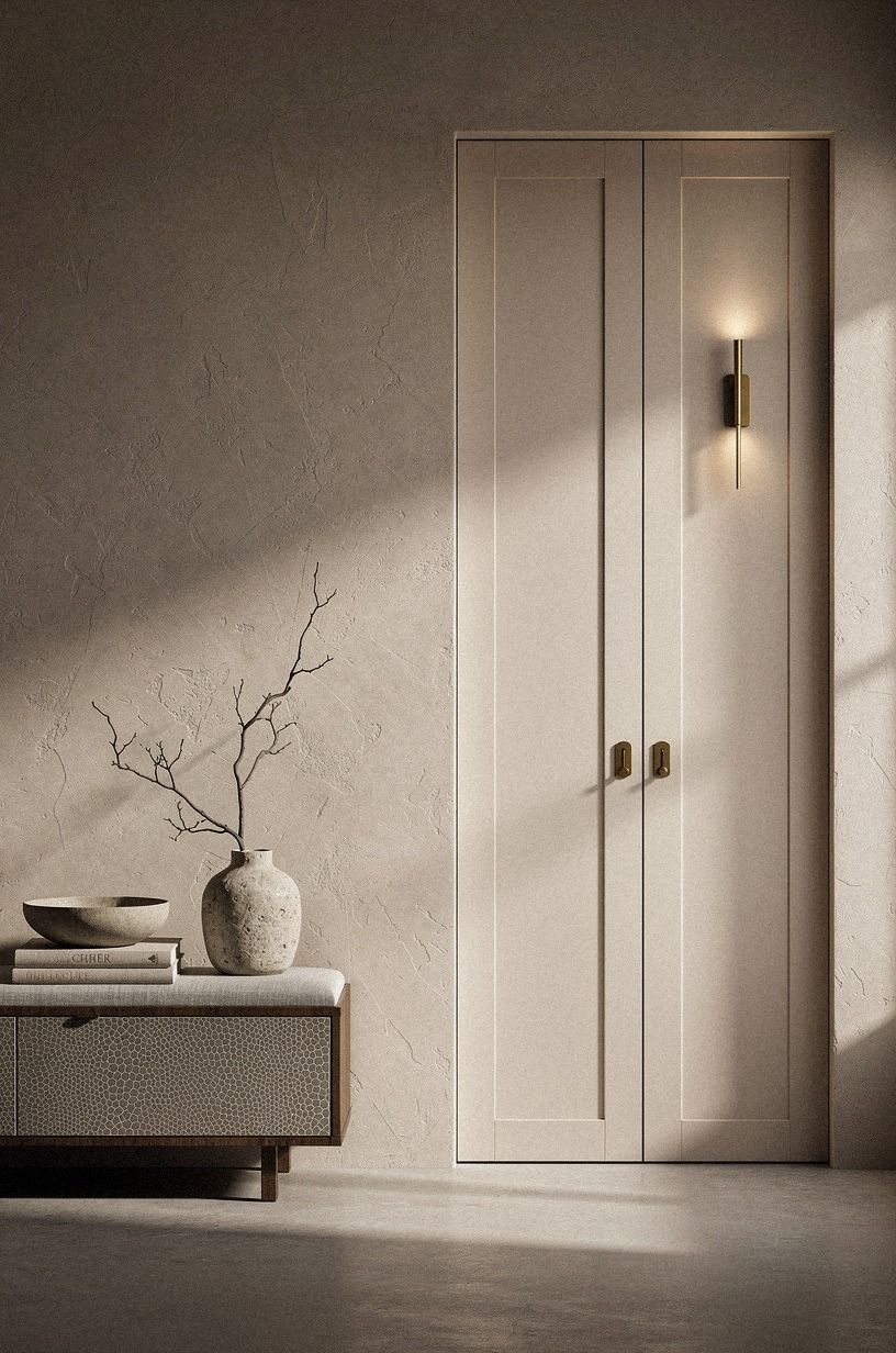 Panel the doorway with slim shaker trim