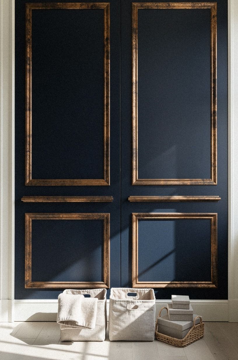 Frame the closet with wardrobe-style molding