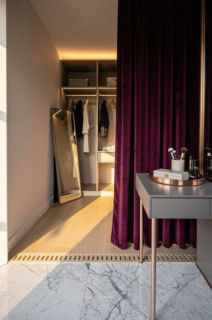When does a curtain feel like a doorway, not a divider?