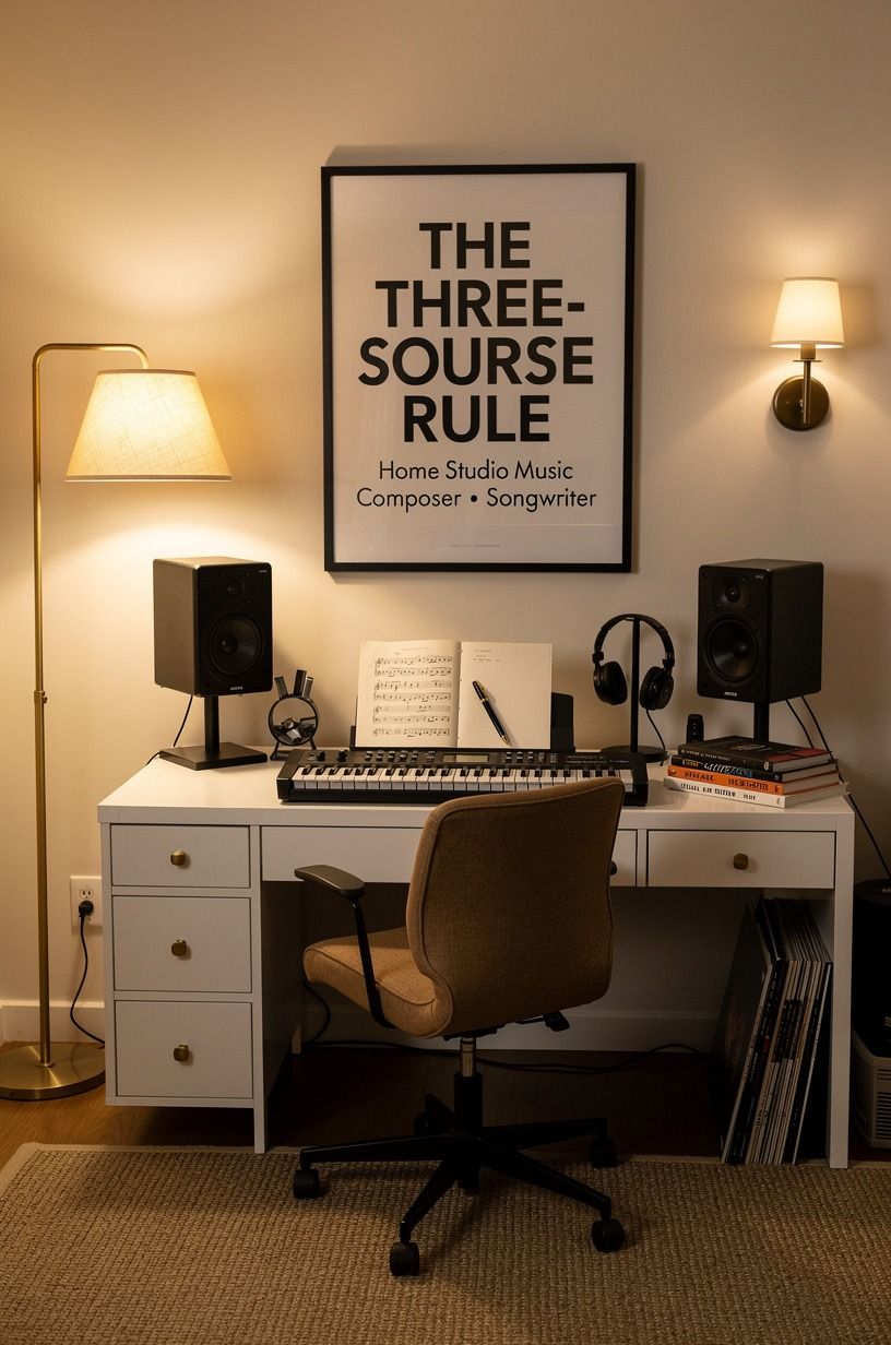 Build The Three-Source Rule for home studio music