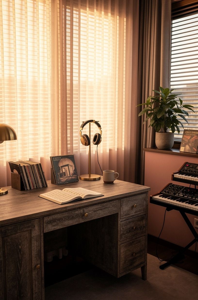 Choose soft drapes over bare blinds