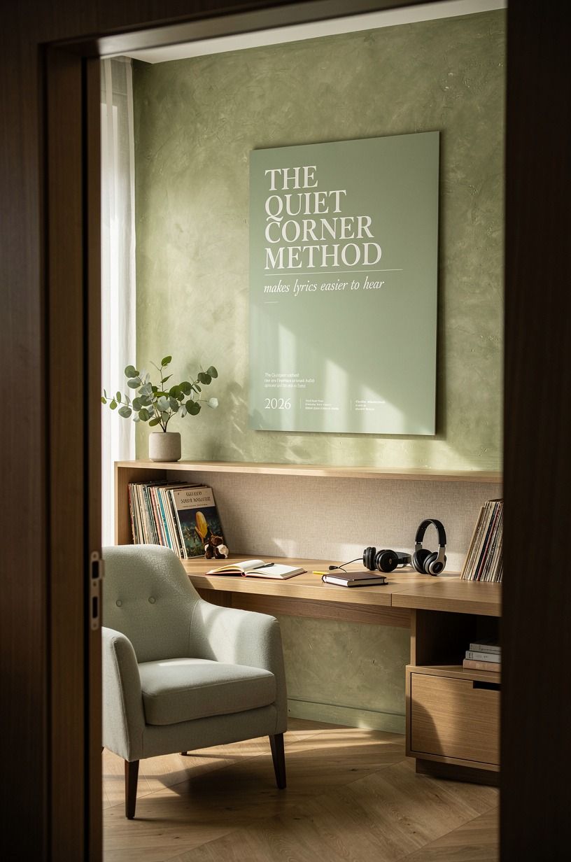 The Quiet Corner Method makes lyrics easier to hear