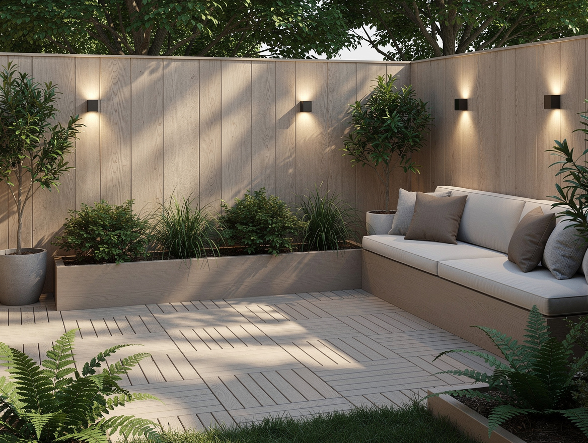 Wide ambiance view of a quiet shaded yard corner transformed into a micro retrea
