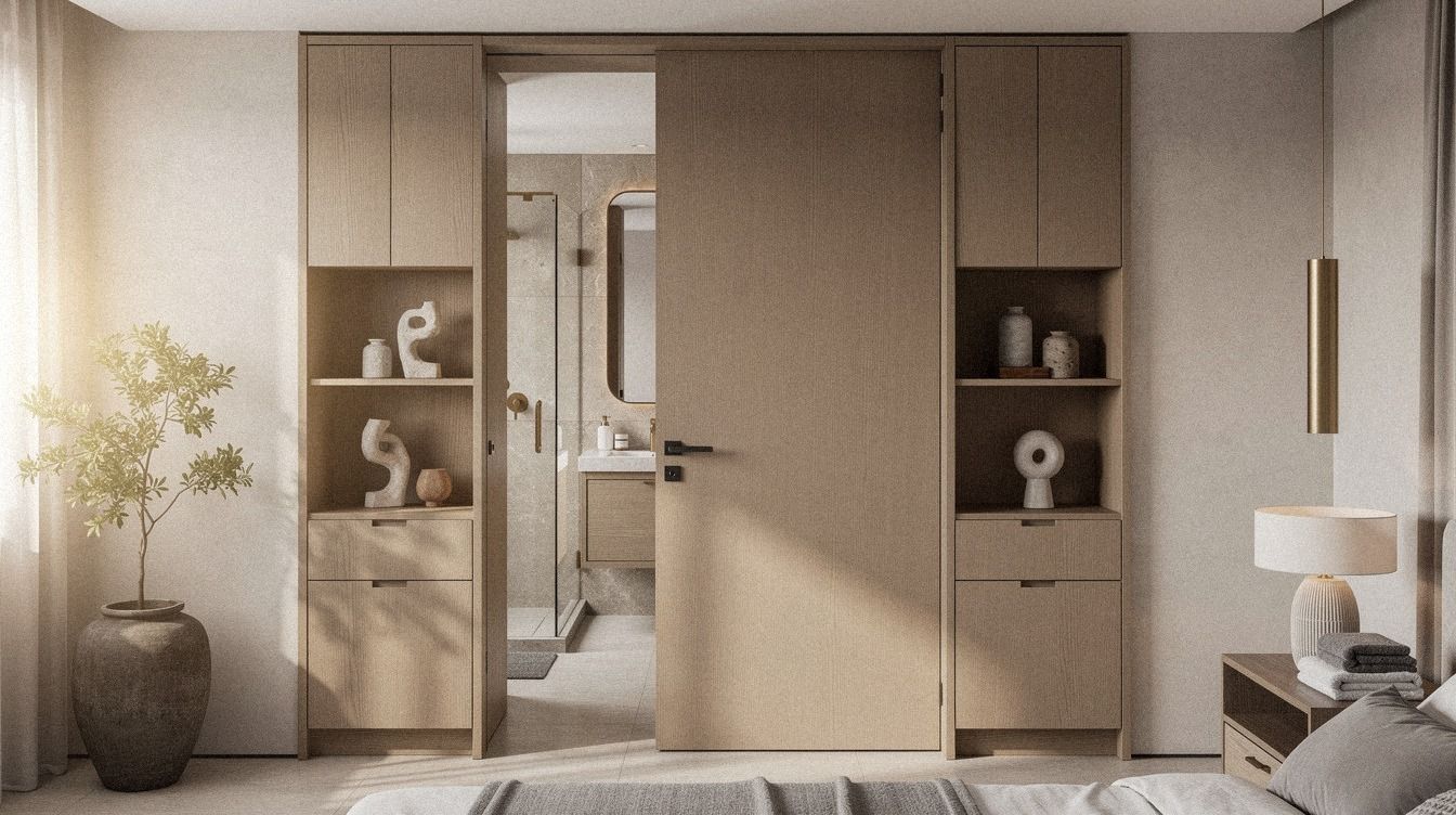 How to Hide a Bedroom Door So It Actually Disappears