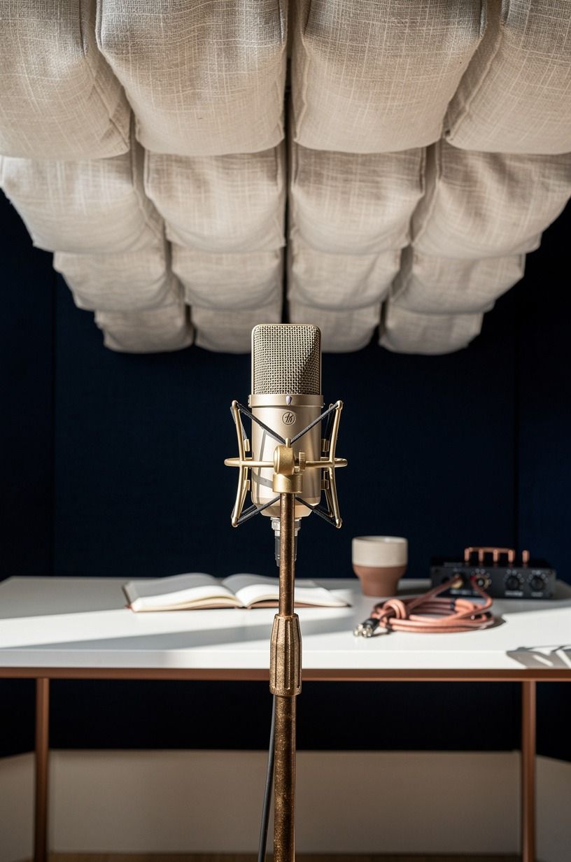 Why I placed acoustic clouds above the microphone