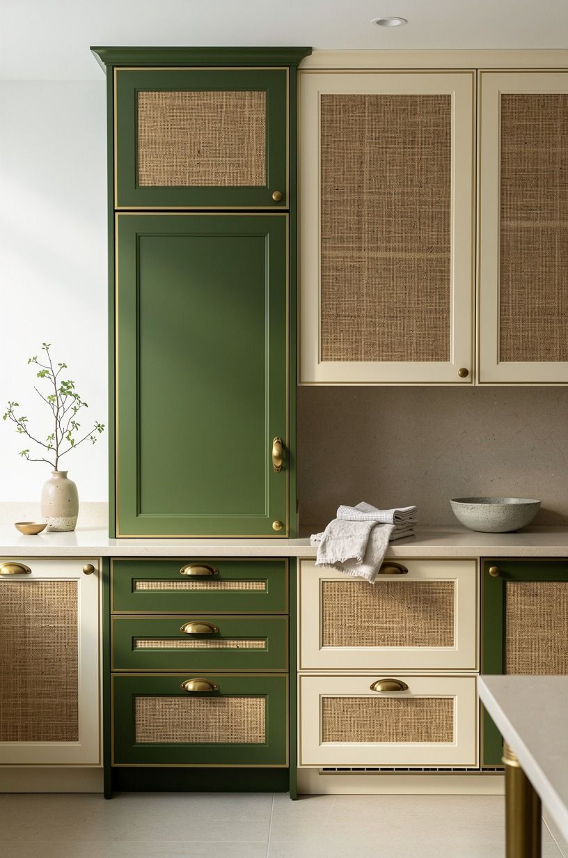 Add push-latch hardware for a seamless reveal
