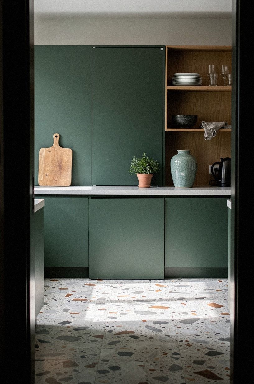 Paint the door into the cabinet run