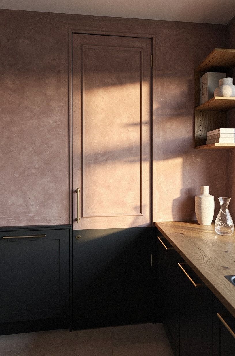 Run shaker molding across the pantry entrance