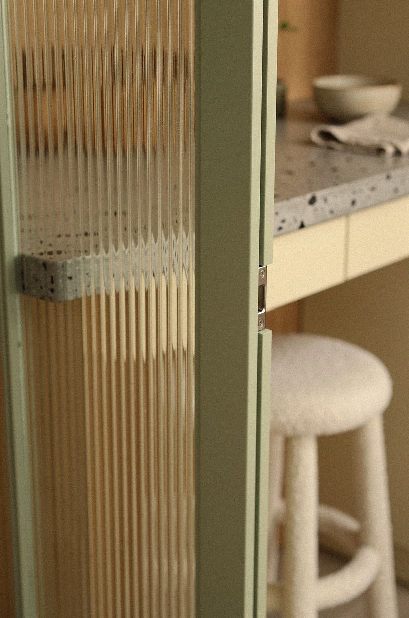 Could fluted glass hide a secret door better than paint?
