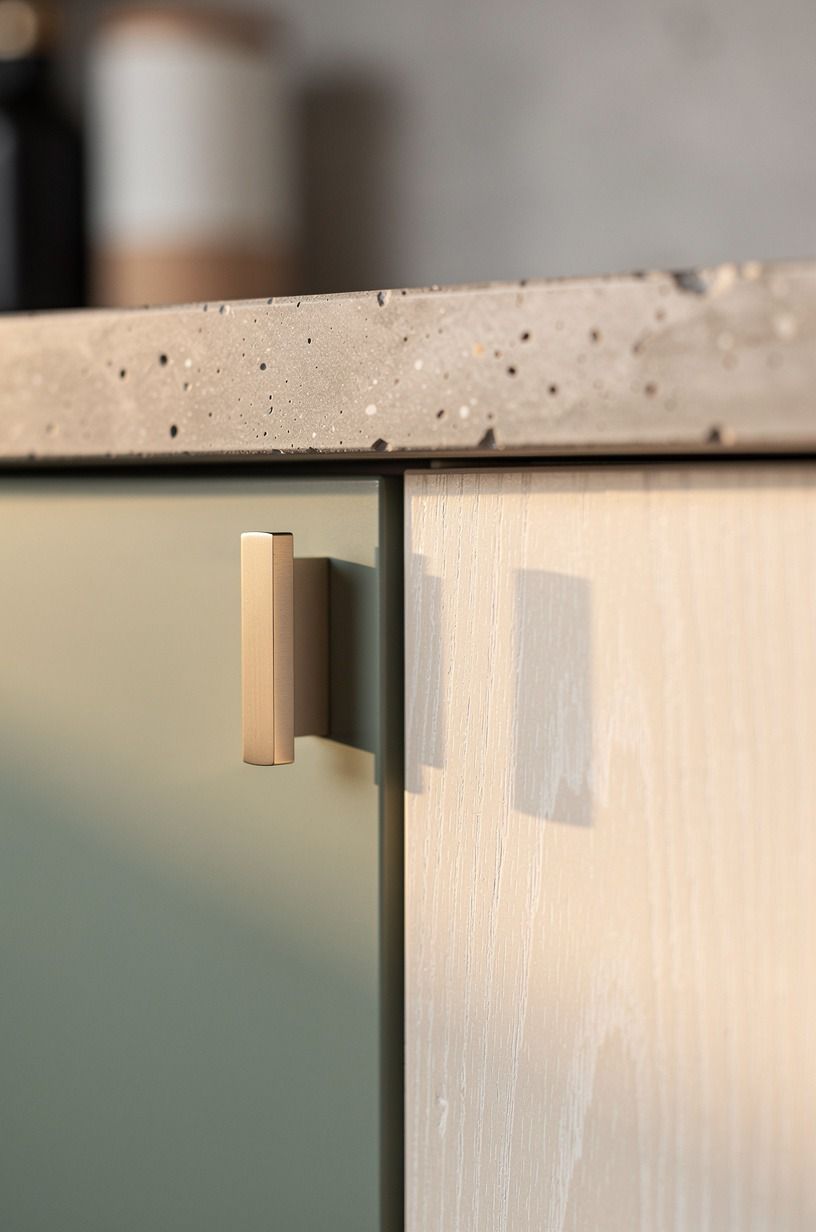 Mount matching pulls on the false stile