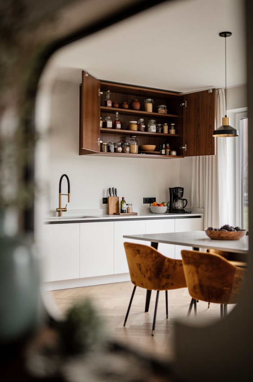 Float a Cabinet-Depth Pantry Above the Fridge Gap