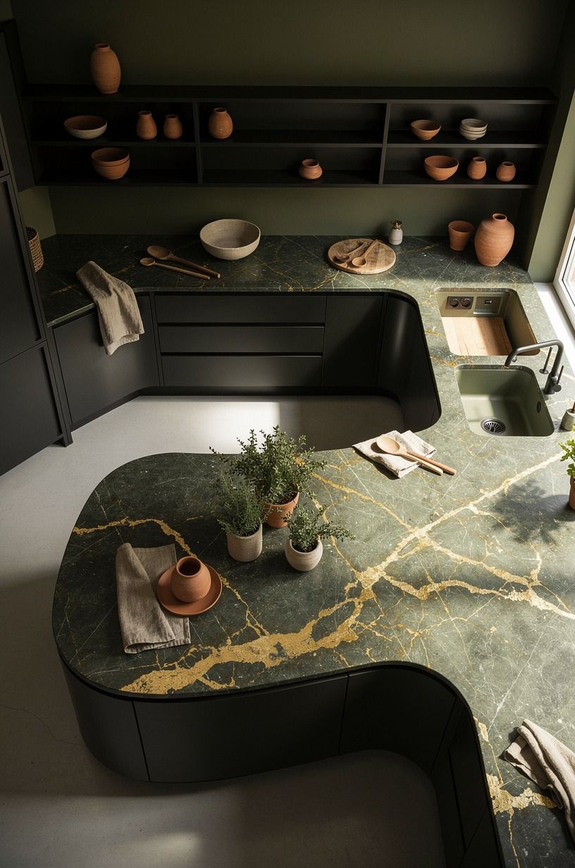 Paint the Interior a Dark Color So the Mess Reads as Depth