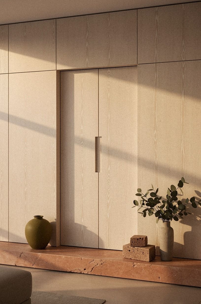 I mapped the panel grid around the doorway